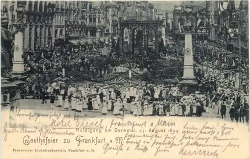 Frankfurt am Main - Goethefeier 1899 -763402