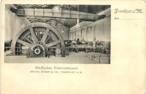 Frankfurt am Main - Städtisches Elektrizitätswerk -763494