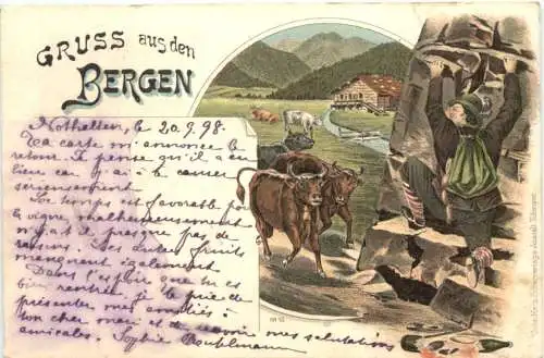 Gruss aus den Bergen - Litho -763644