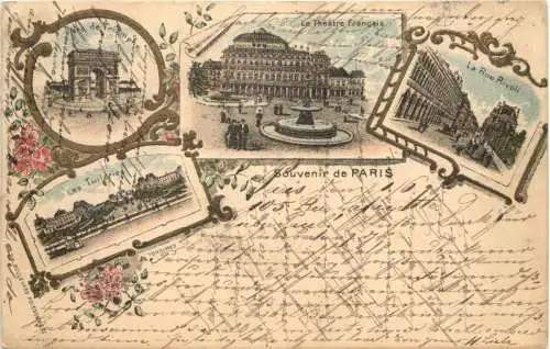 Souvenir de PAris - Litho -763684