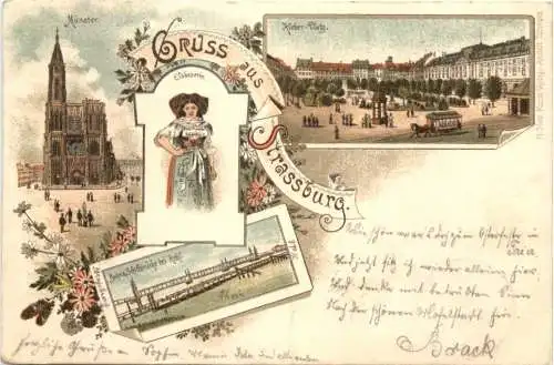 Gruss aus Strassburg - Litho -763648