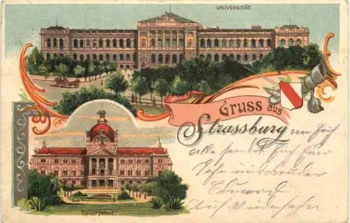 Gruss aus Strassburg - Litho -763642
