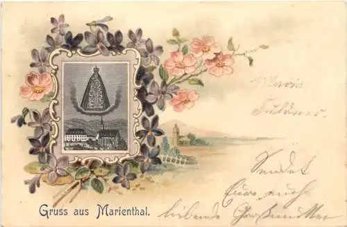 Gruss aus Marienthal - Litho -763666