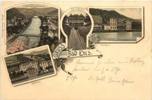 Gruss aus Bad Ems - Litho -763770