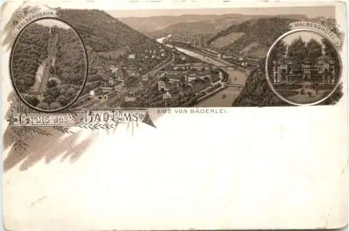 Gruss aus Bad Ems - Litho -763782