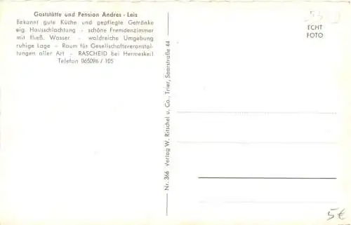 Rascheid bei Hermeskeil - Gaststätte Andres-Leis -763980