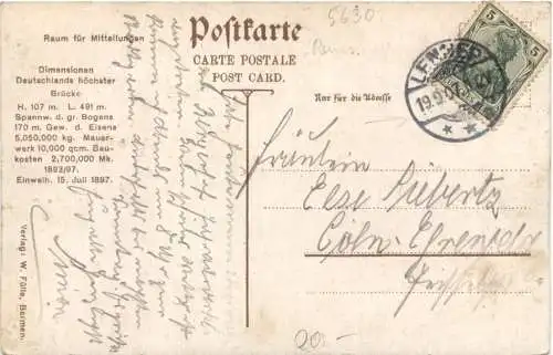 Bergisches Land - Remscheid Müngsten -764208