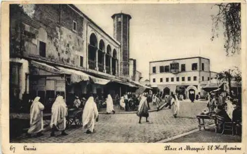 Tunis - Place et Mosquee El Halfaouine -764410