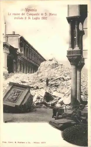 Venezia - Le rouine del Campanile di S. Marco 1902 -764982
