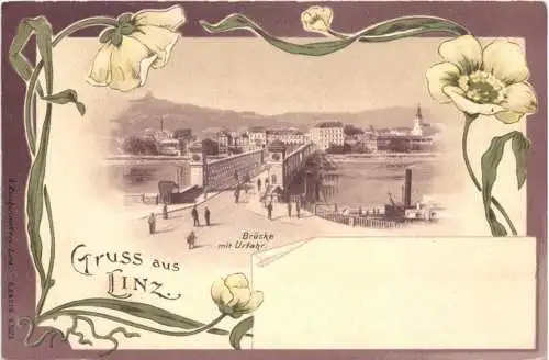 Guss aus Linz - Brücke mit Urfahr -765012