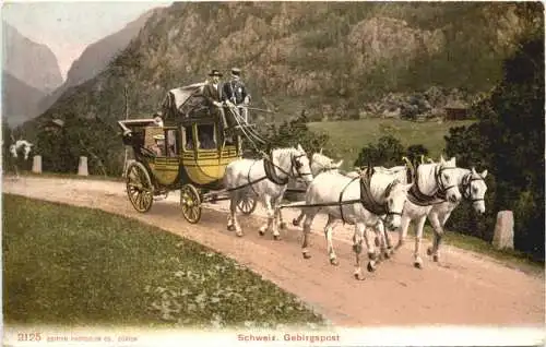 Schweizer Gebirgspost - Postkutsche -765190