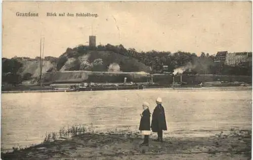 Graudenz - Blick auf den Schloßberg - Pommern -765748