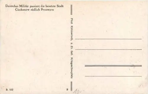 Deutsches Militär passiert Ciechanow -765768