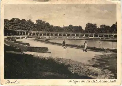 Breslau - Anlagen an der Jahrhunderthalle -765656