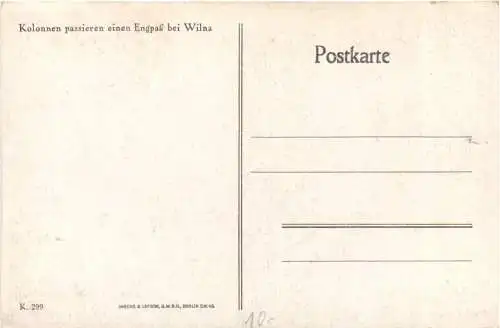 Kolonnen passieren einen Engpaß bei Wilna -765778