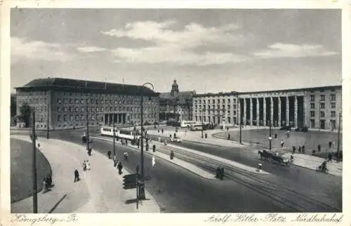 Königsberg in Preussen - Adolf Hitler Platz - Nordbahnhof -765840