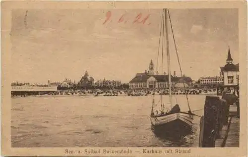 Ostseebad Swinemünde - Kurhaus mit Strand -765902