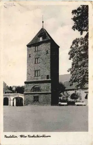 Neustettin - Alter Nicolaikirchturm - Pommern -765920