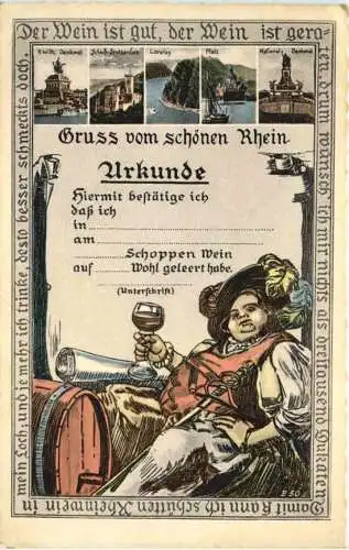 Gruss vom Schönen Rhein - Wein -766296