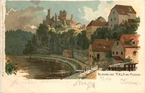 Burgruine Hals bei Passau - Litho -766552