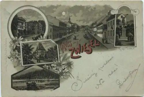 Gruss aus Zwiesel - Litho -766544