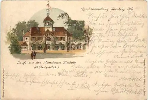 Landungsausstellung Nürnberg - Litho -766694