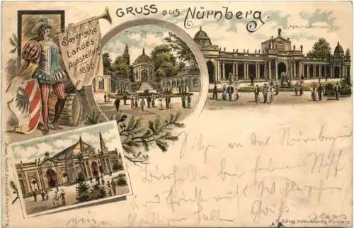 Gruss aus Nürnberg - Litho -766686