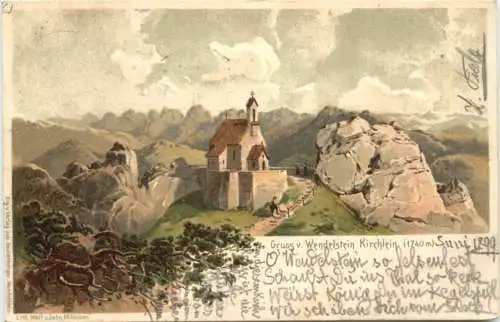 Wendelstein - Kirchlein - Litho -766794