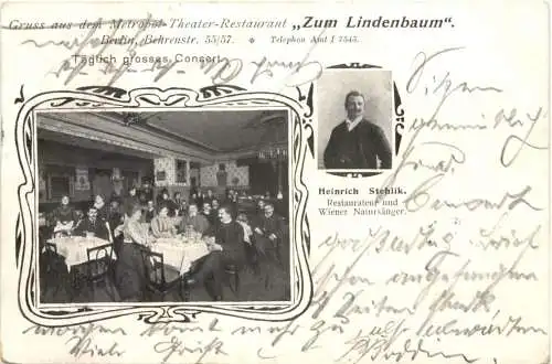 Berlin - Theater Restaurant Zum Lindenbaum -766972