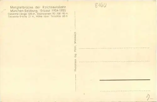 Mangfallbrücke der Reichsautobahn München Salzburg -758252