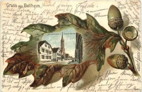 Gruss aus Bellheim - Litho -767446