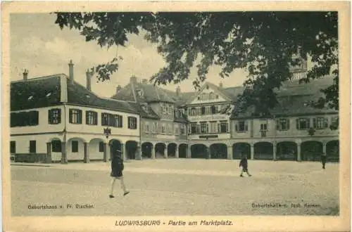 Ludwigsburg - Partie am Marktplatz -767396