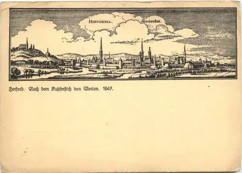 Herford - nach Merian 1647 -767674