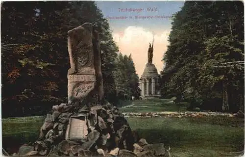 Detmold - Hermanns und Bismarck Denkmal -767692