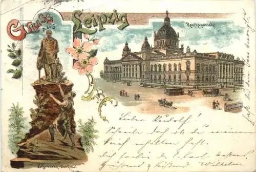 Gruss aus Leipzig - Litho -767810
