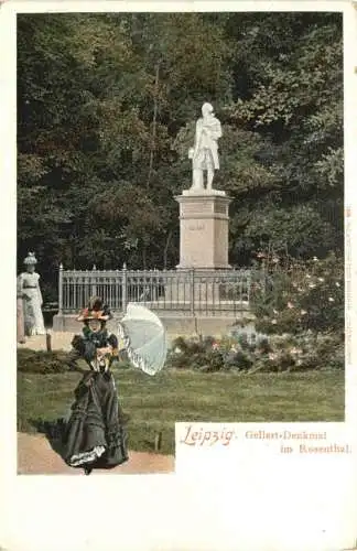 Leipzig - Gellert Denkmal -767832