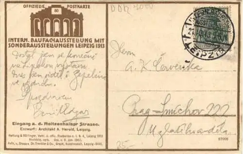 Leipzig - Baufachausstellung 1913 -767852