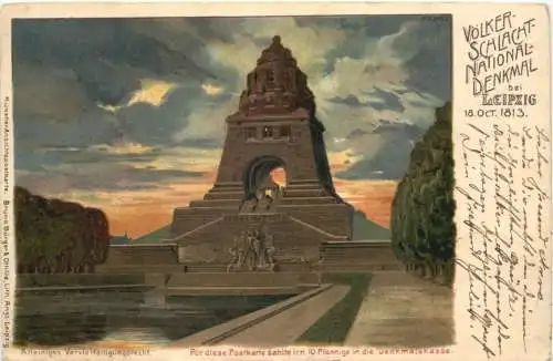 Leipzig - Völkerschachtdenkmal - Litho -767886