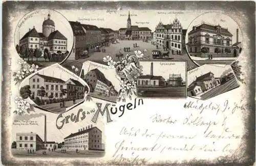 Gruss aus Mügeln - Litho -767974