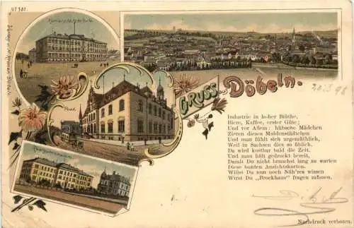 Gruss aus Döbeln - Litho -767988