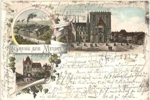 Gruss aus Meissen - Litho -768122