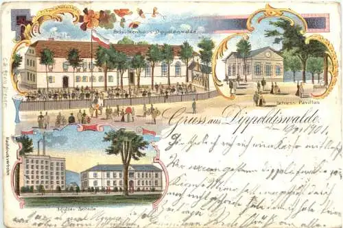 Gruss aus Dippoldiswalde - Litho -768176