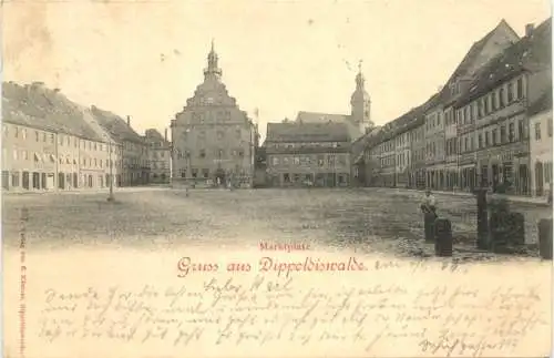 Gruss aus Dippoldiswalde - Marktplatz -768172