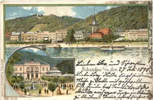 Schandau a. Elbe - Litho -768254