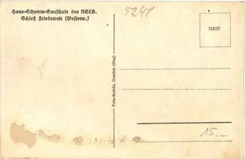 Schloß Friedewald - Hans Schemm Gauschule -768328