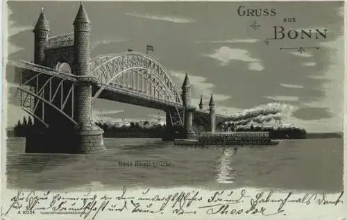 Gruss aus Bonn am Rhein - Litho -768434