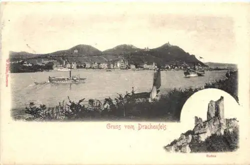 Königswinter am Rhein - Gruss vom Drachenfels -768484