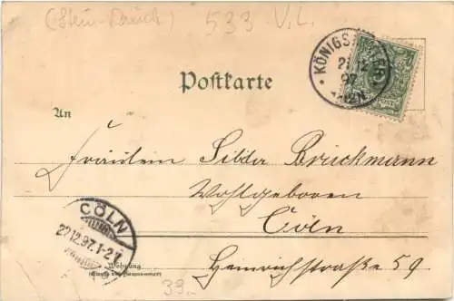 Gruss aus Königswinter am Rhein - Litho -768478