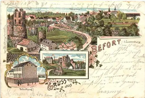 Gruss aus Befort in Luxemburg - Litho -768746