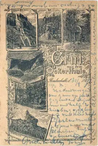 Romkerhalle - Gruss aus dem Ockerthale - Vorläufer 1891 -768702